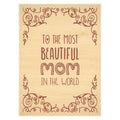 Best Mom Award Engraved Wooden Plaque