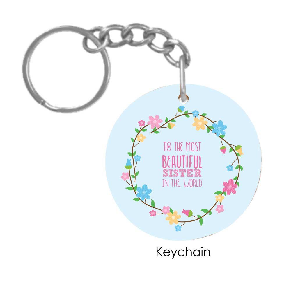 Most-Beautiful-Sister-Floral-Mug-keychain