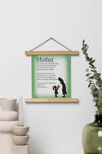 Mother A poem Scroll