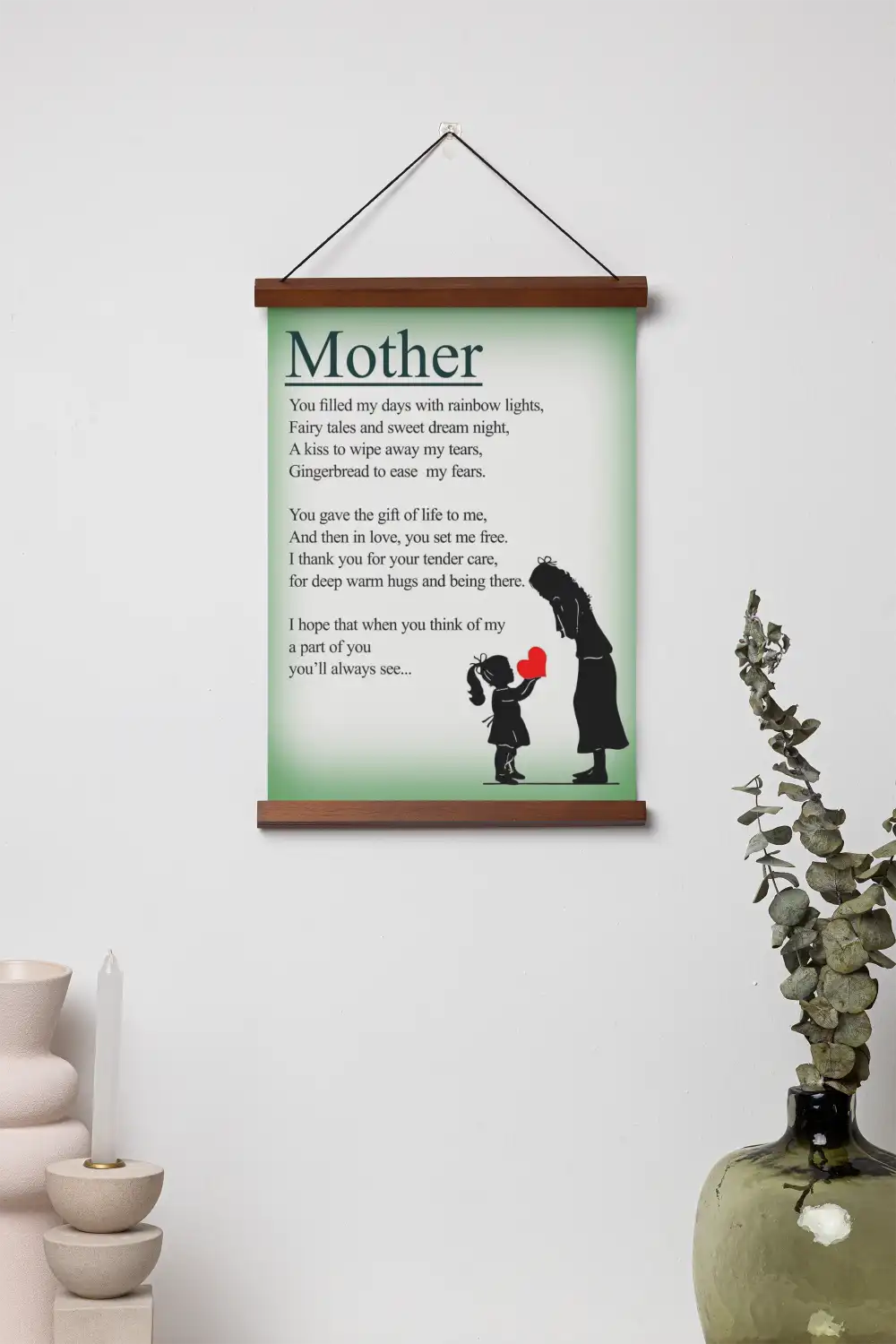Mother A poem Scroll