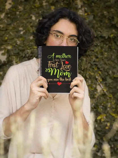 Mother is Sons First Love Wirebound Notebook