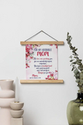 My Adorable Mom Scroll - Personalised Mother's Day Wall Hanging