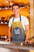 Mr. Good Looking For Cooking Apron With Chef Hat, Personalised