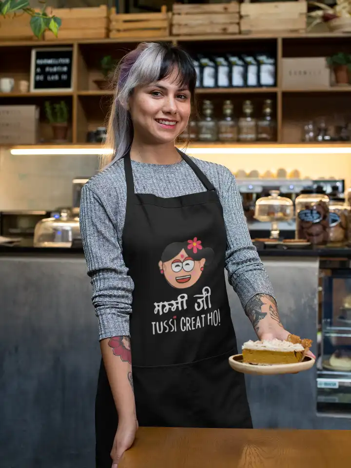 Mummy Ji Tussi Great Ho Kitchen Chef Apron
