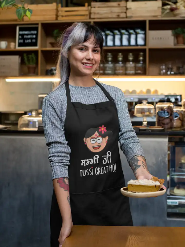 Mummy Ji Tussi Great Ho Kitchen Chef Apron