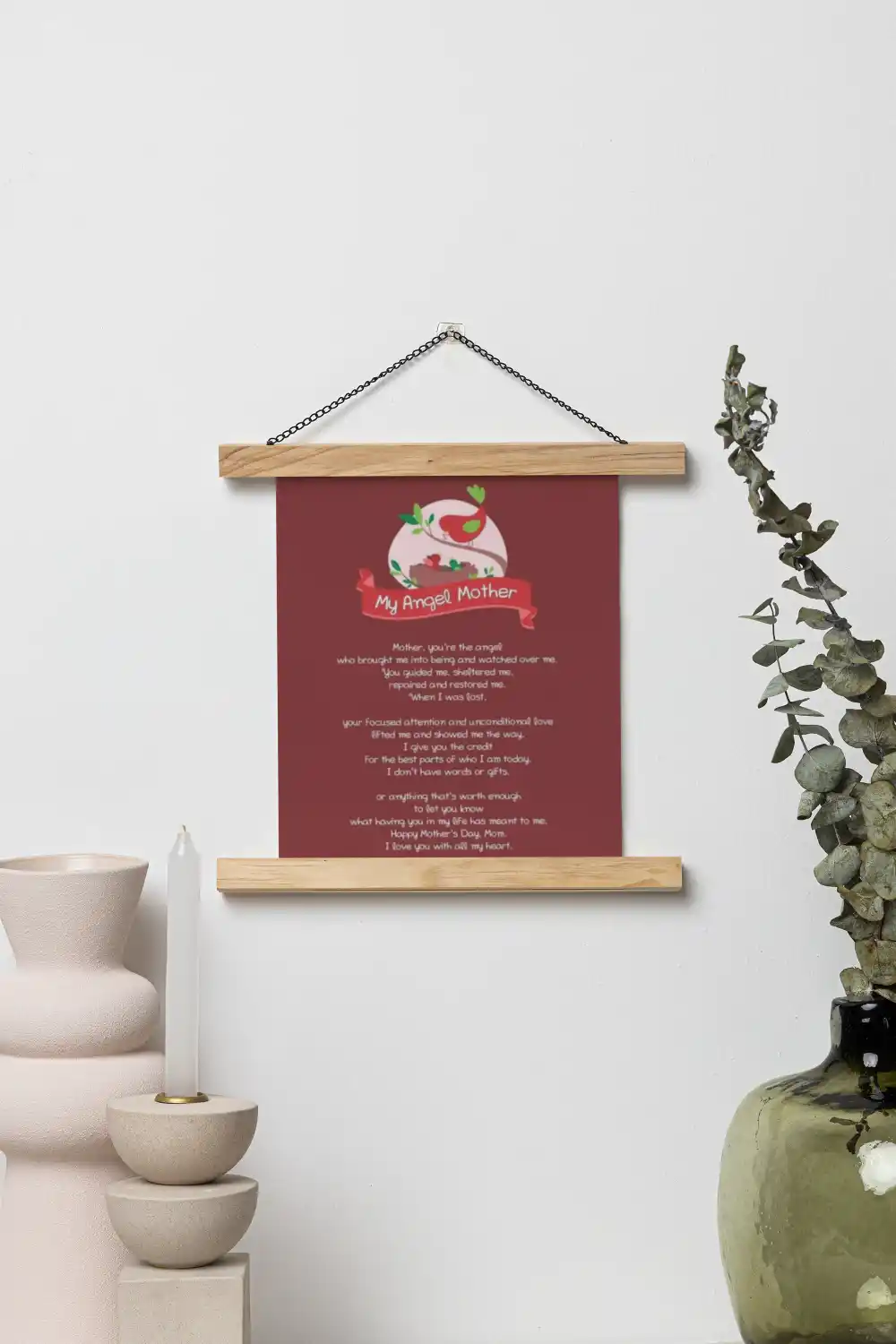 My Angel Mother Scroll