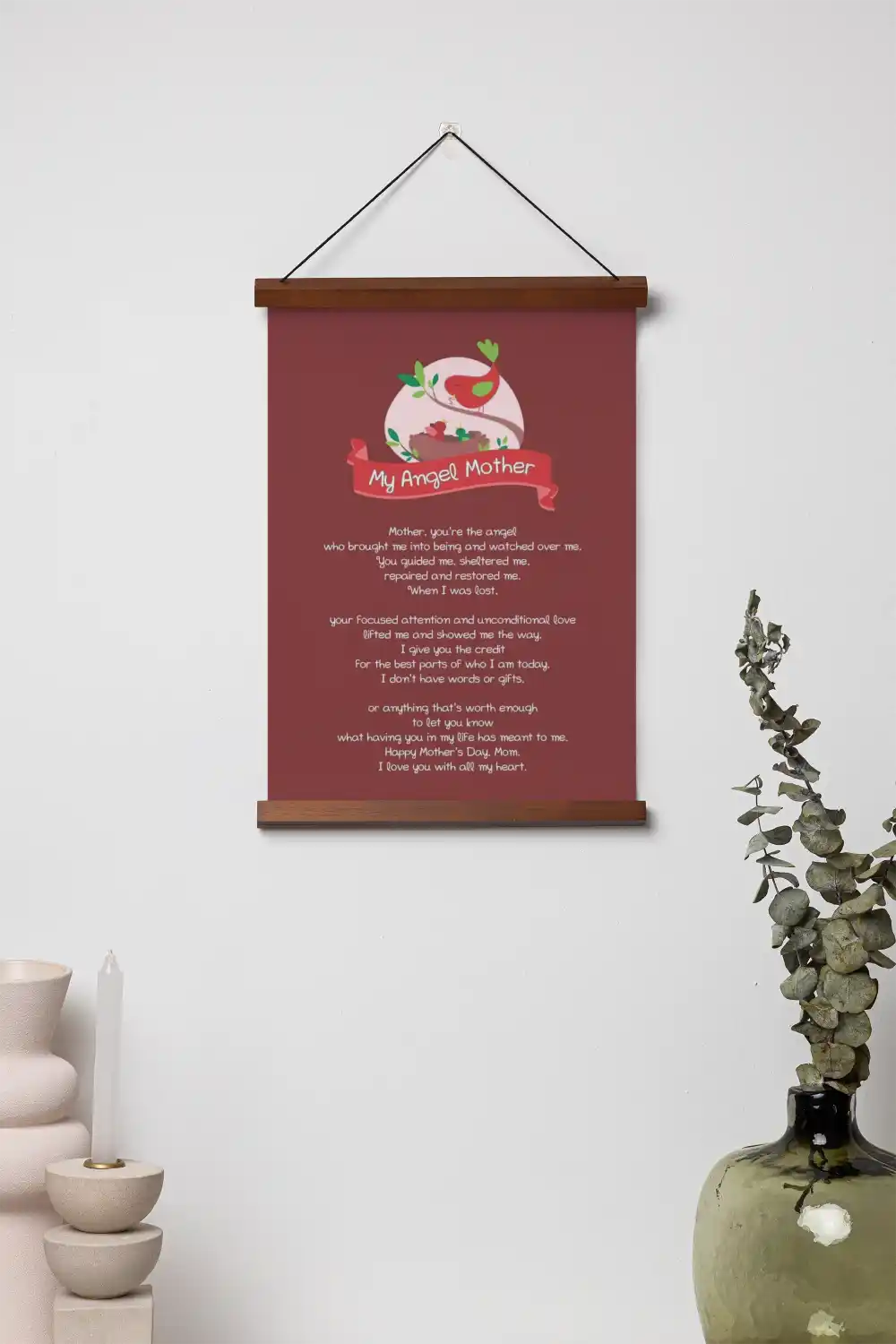 My Angel Mother Scroll