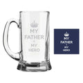 My Father Is My Hero Beer Mug - Personalised Gift