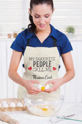 My Favourite People Call Me Nanima Apron with Chef Hat