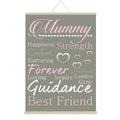 My Best Friend Mummy Canvas Message Scroll
