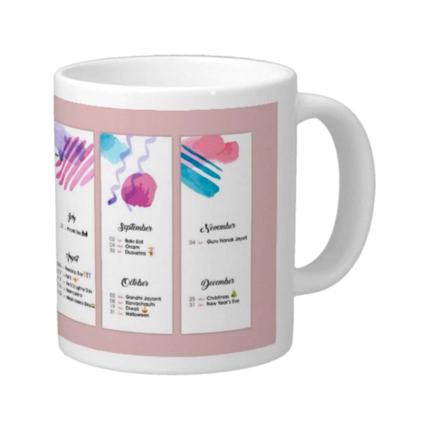 New Year 2018 Holidays Calendar Mug