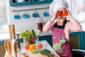 Nice Dinosaur Kids Apron - Cute Chef Apron for Little Cooks