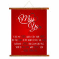 No One Misses You More Personalised Miss You Scroll Card