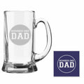 Engraved World's Number 1 Dad Beer Mug