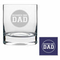 Personalised Number One Dad Engraved Whiskey Glass