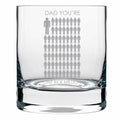 One in a Million Dad Whiskey Glass, Engraved Gift