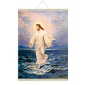 Canvas Scroll Jesus Walking on Water Wall Art
