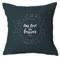 Our Love Is Forever Personalised Couple Cushion Cover