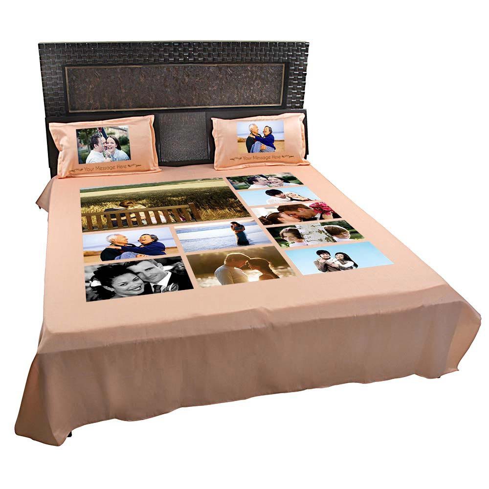 Personalised-10-Photo-Collage-With-Pillow-Cover-Peach-2