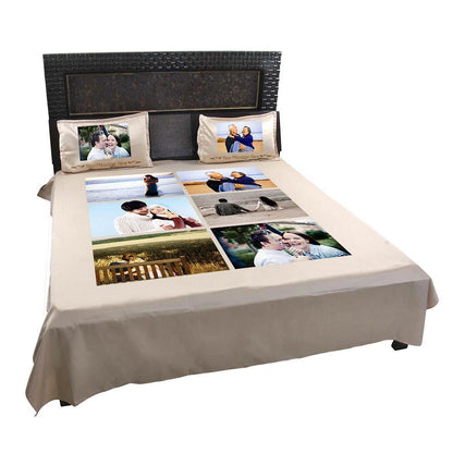 Personalised-6-Photo-Collage-Bedsheet-Beige-3