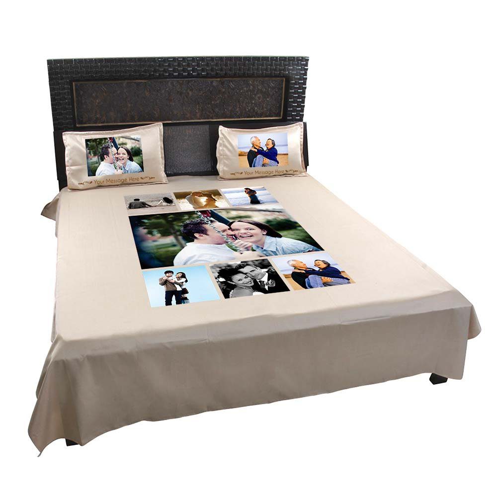 Personalised-7-Photo-Collage-Bedsheet-Beige-3