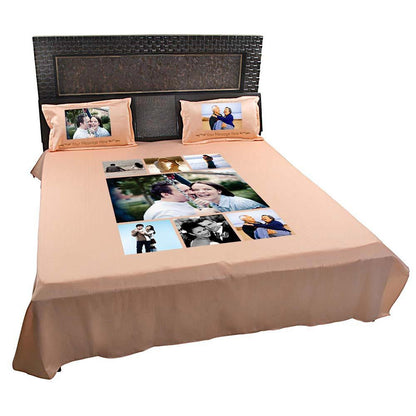 Personalised-7-Photo-Collage-Bedsheet-Peach-3