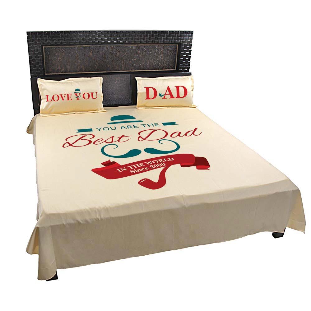 Personalised-Best-Dad-In-The-World-Bedsheet-Mango