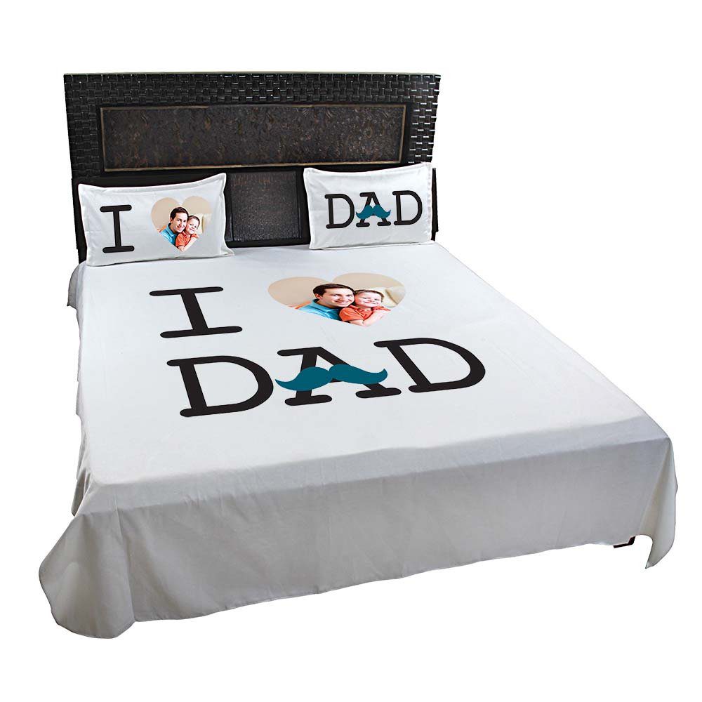 Personalised-I-Love-Dad-Bedsheet-Off-White