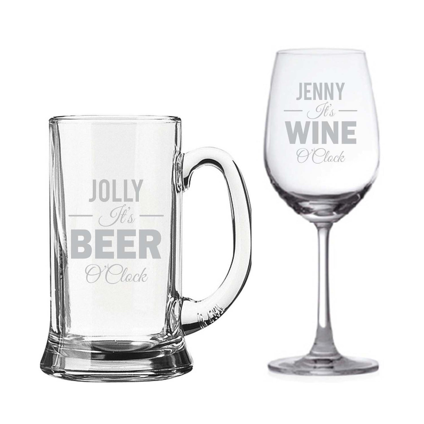 Personalised-Its-Beer-And-Wine-O-Clock-Wine-Glass-Beer-Mug