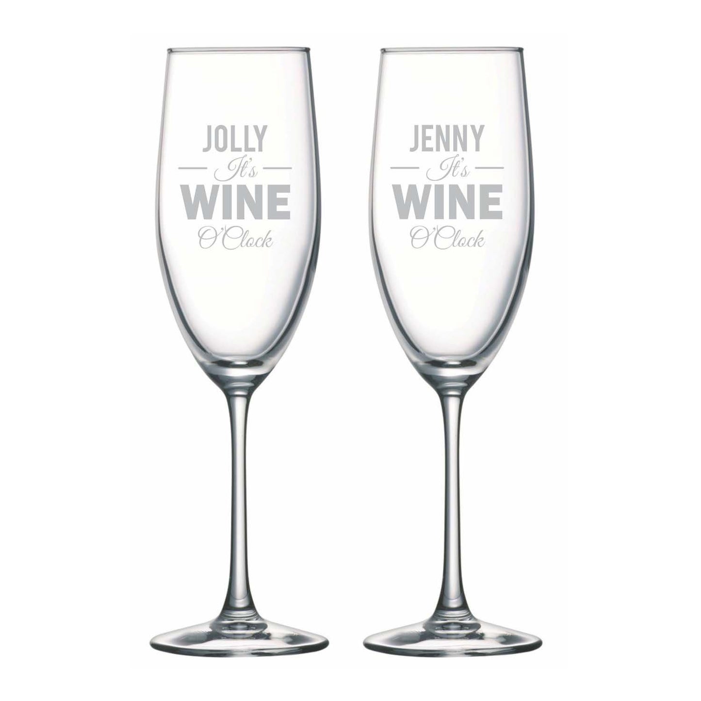 Personalised-Its-Wine-O-Clock-Champagne-Flutes-1