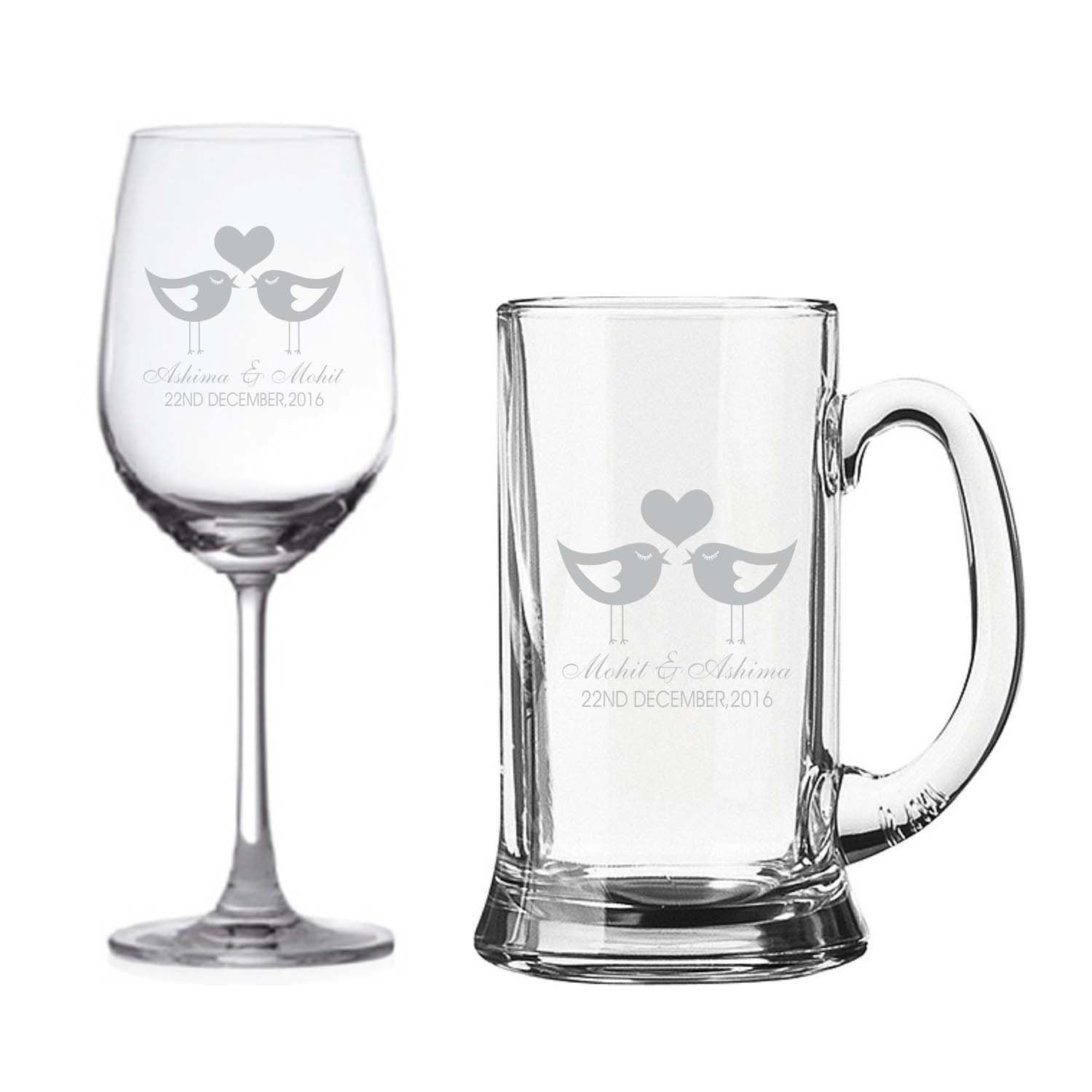 Personalised-Love-Birds-Wine-Glass-Beer-Mug