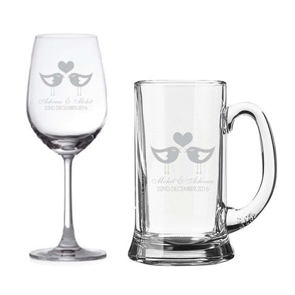 Personalised-Love-Birds-Wine-Glass-Beer-Mug