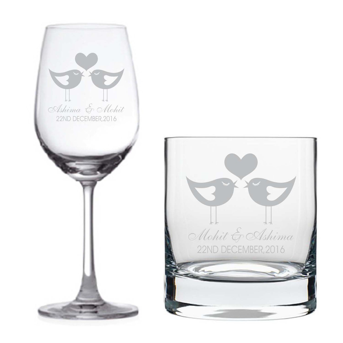 Personalised-Love-Birds-Wine-Glass-Whiskey-Glass