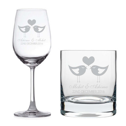Personalised-Love-Birds-Wine-Glass-Whiskey-Glass