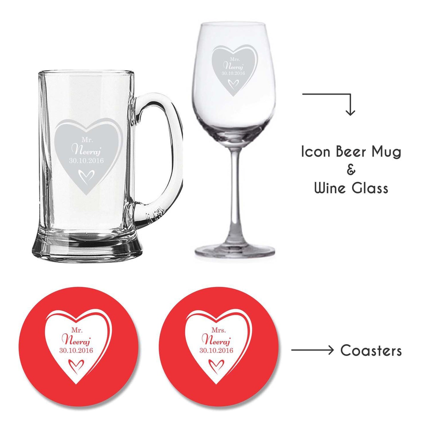Personalised-Mr-And-Mrs-Love-Wine-Glass-Beer-Mug-With-Coaster