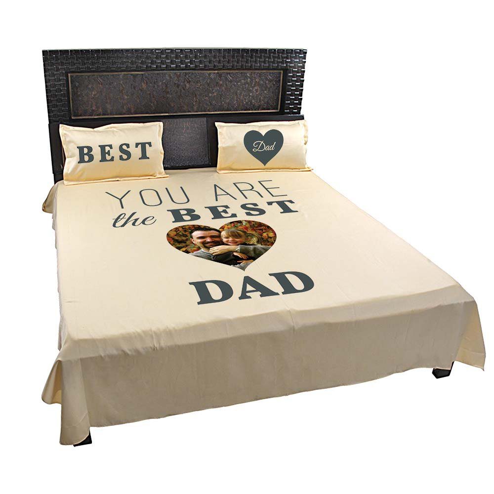 Personalised-You-Are-The-Best-Dad-Bedsheet-Mango
