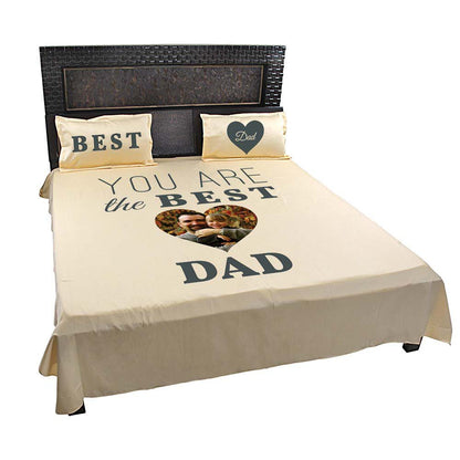 Personalised-You-Are-The-Best-Dad-Bedsheet-Mango