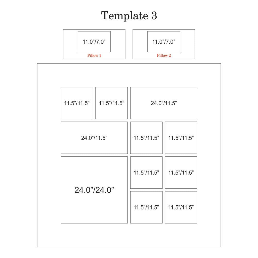 Personalized-11-Photo-Collage-Double-Bed-sheet_Template-3