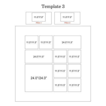 Personalized-11-Photo-Collage-Double-Bed-sheet_Template-3