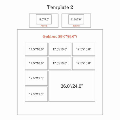 Personalized-9-Photo-Collage-Double-Bed-sheet-_Template-2