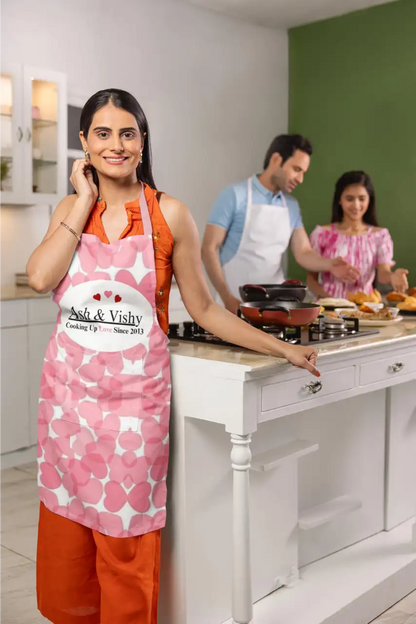 Personalized Couple Name And Year Apron