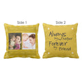 Personalised Forever My Friend Cushion Cover, Double-Sided Print