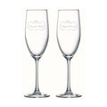 Personalised Heart Wedding Anniversary Champagne Flute