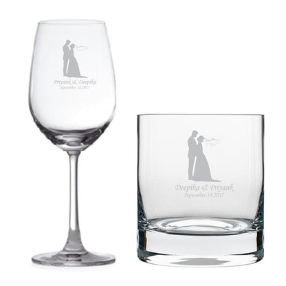 Personalized-Just-Married-Couple-Wine-Whiskey-Glasses