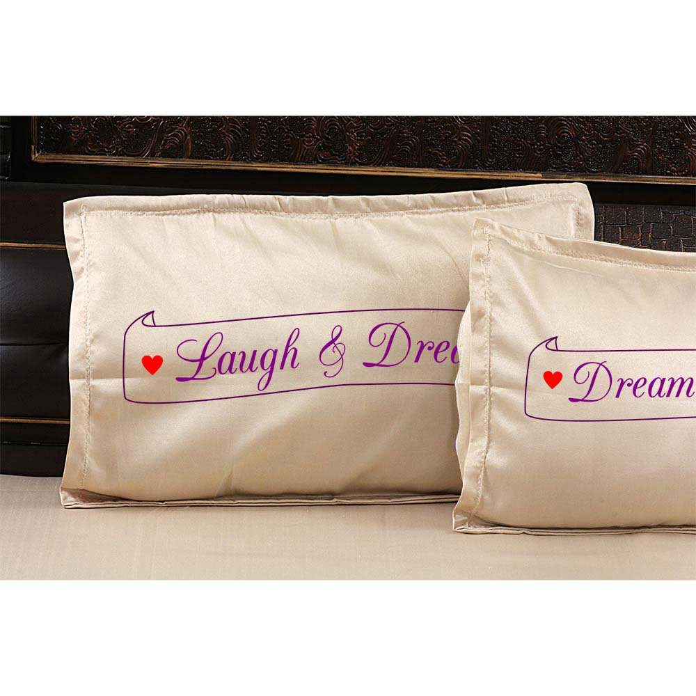 Personalized-Kiss-Laugh-Dream-Picture-Bedsheet-Beige-Pillow_1