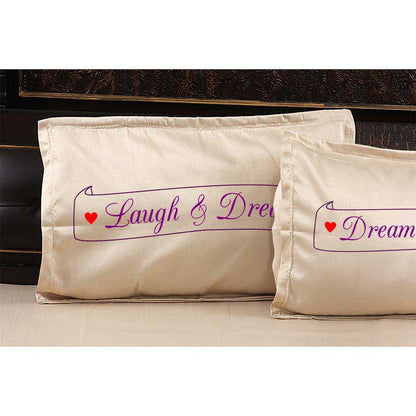 Personalized-Kiss-Laugh-Dream-Picture-Bedsheet-Beige-Pillow_1