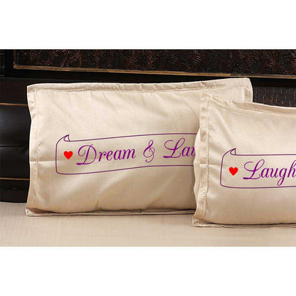 Personalized-Kiss-Laugh-Dream-Picture-Bedsheet-Beige-Pillow_2