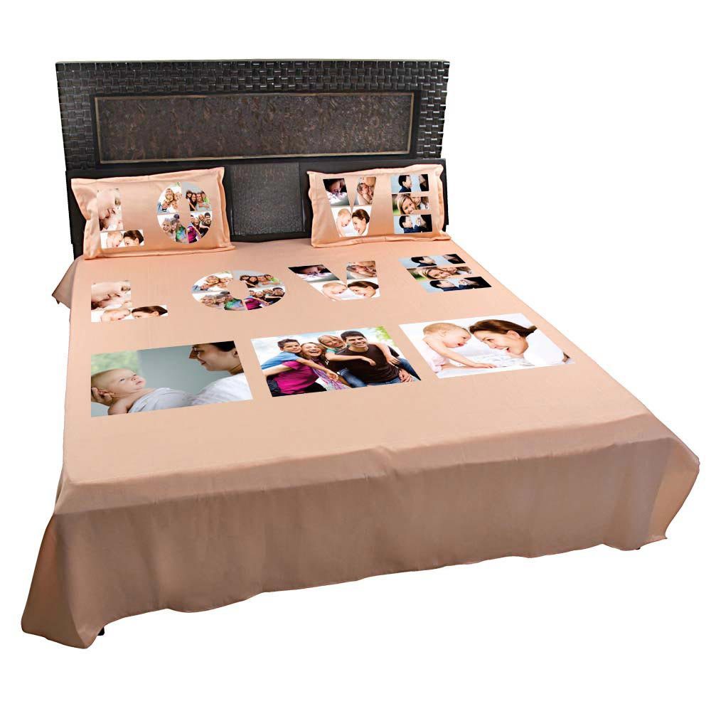 Personalized-Love-Photo-Collage-Bedsheet-Peach
