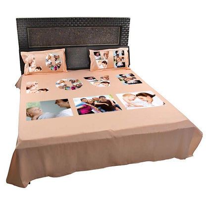 Personalized-Love-Photo-Collage-Bedsheet-Peach