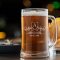 Personalised Name Engraved Beer Mug 580ml - Design 3
